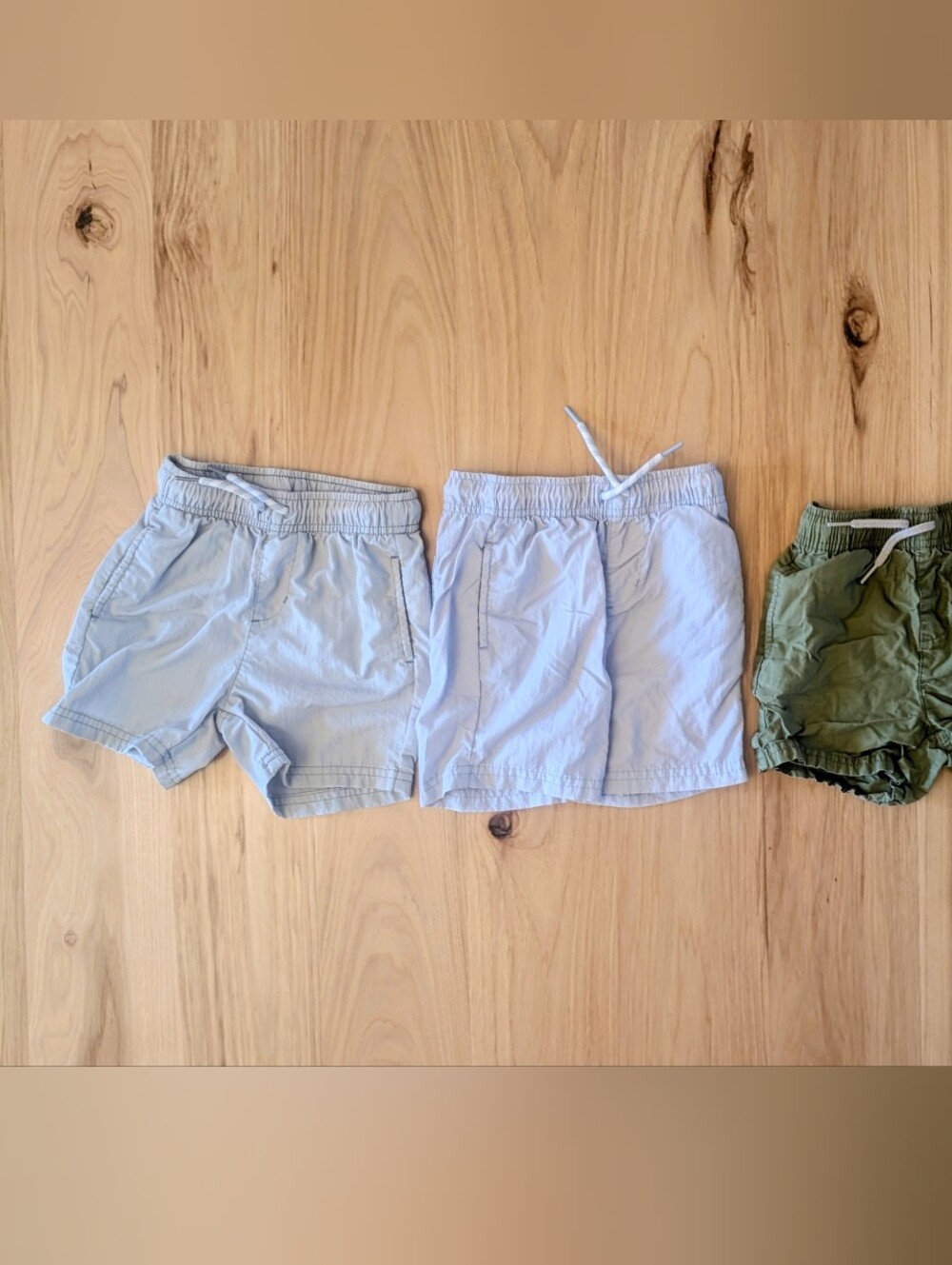 Boys Old Navy Light Blue Elastic-Waist Board Shorts